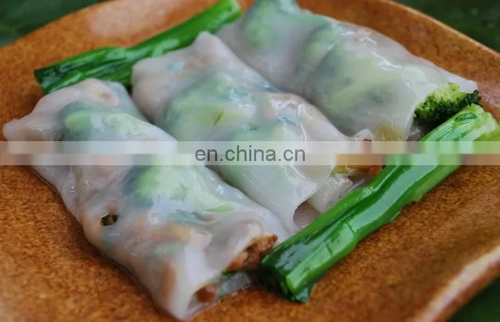 Chinese snack steamed cold rice noodles making machine tamales machine