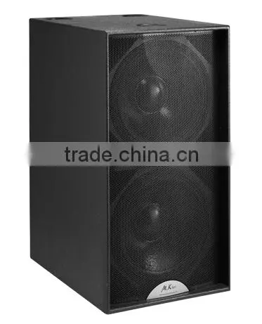 WS218 powerful 2*18" bass speaker, subwoofer speaker