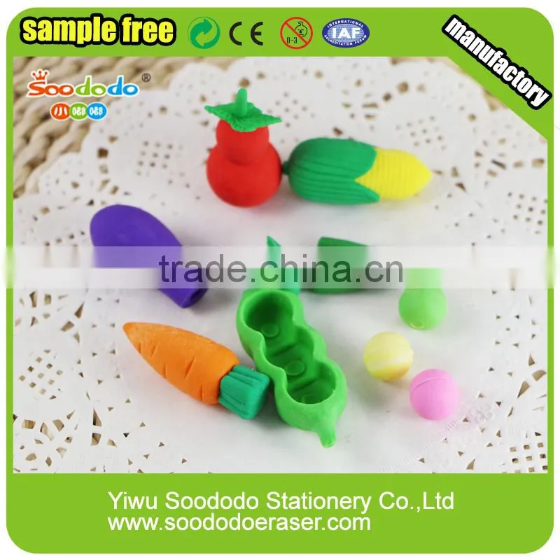 vegetable eraser food funny eraser cute stationery
