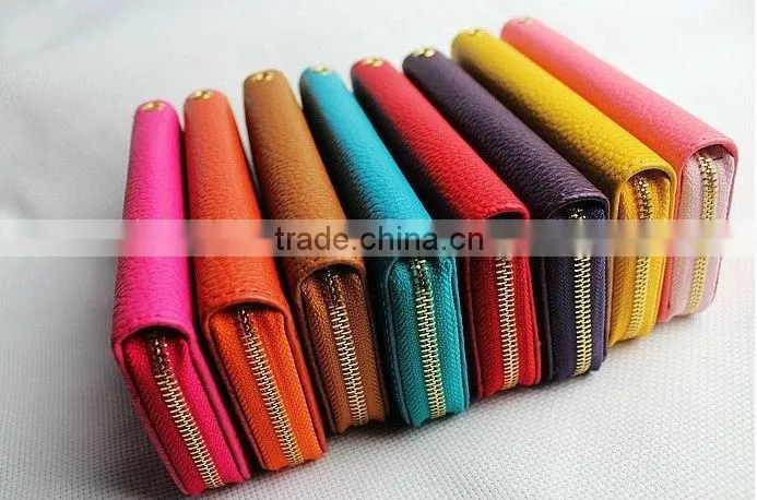 leather wallet ladies multicolor