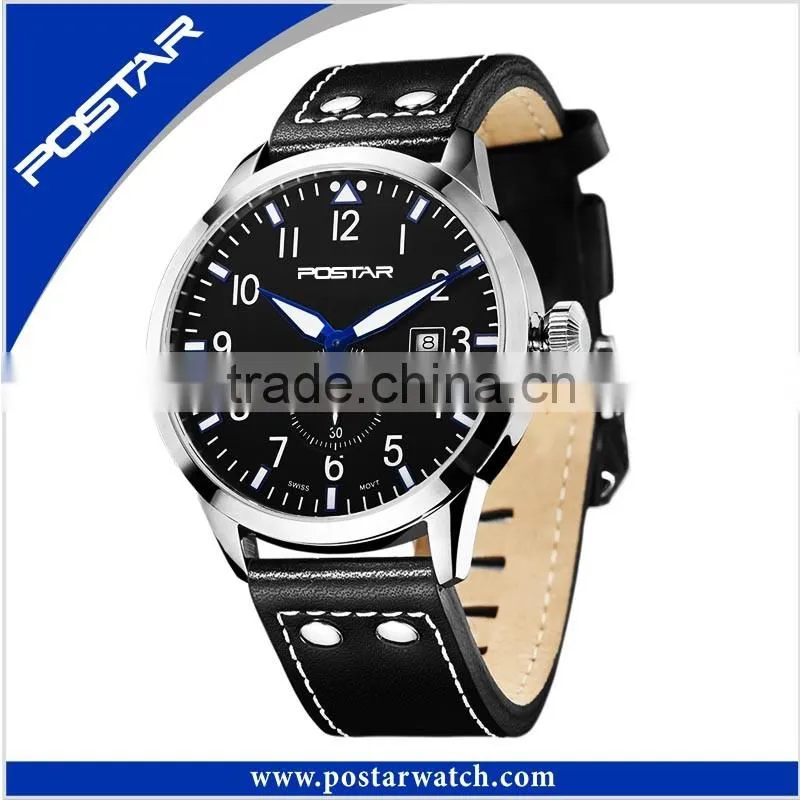 Fashion Men Stainless Steel Military Waterproof Sport Quartz Wrist Watch