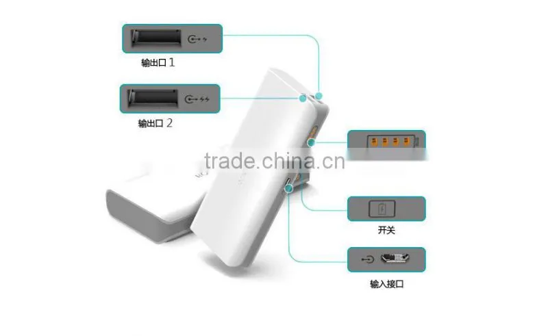 Smart phone power bank with 20000mah high capacity solar charge power bank for smart phone portable bannk