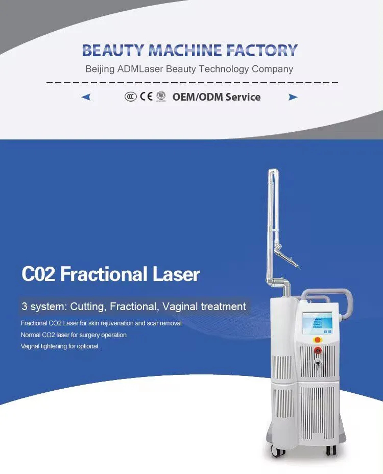 Fractional Laser for Acne Scars Removal Vaginal Machine CO2 Fractional Laser Machine 80w CO2 Laser Machine for Skin