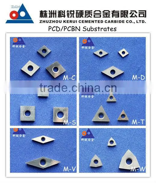 Tungsten carbide insert PCD substrate for making diamond tooling