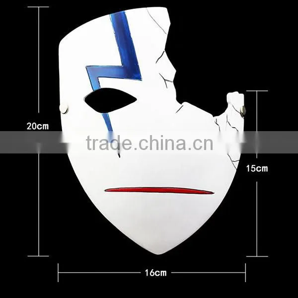 Promotion bottom wholesale price Movie theme Darker than BLACK mask for Halloween cosplay resin Japanese Anime Cosplay Mask