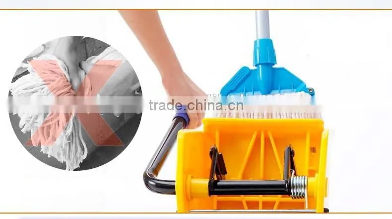 High quality mop wringer trolley delue down press wringer