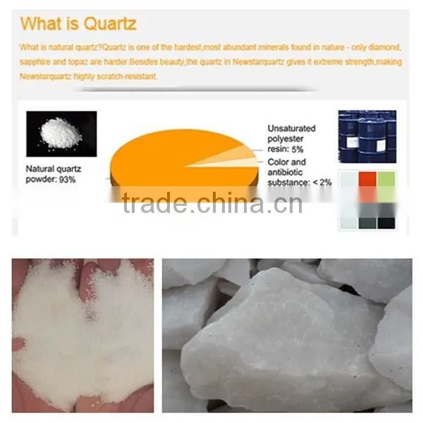 2016 Hot Sale Whole Price Quartz Stone Restaurant kitchen counter tops