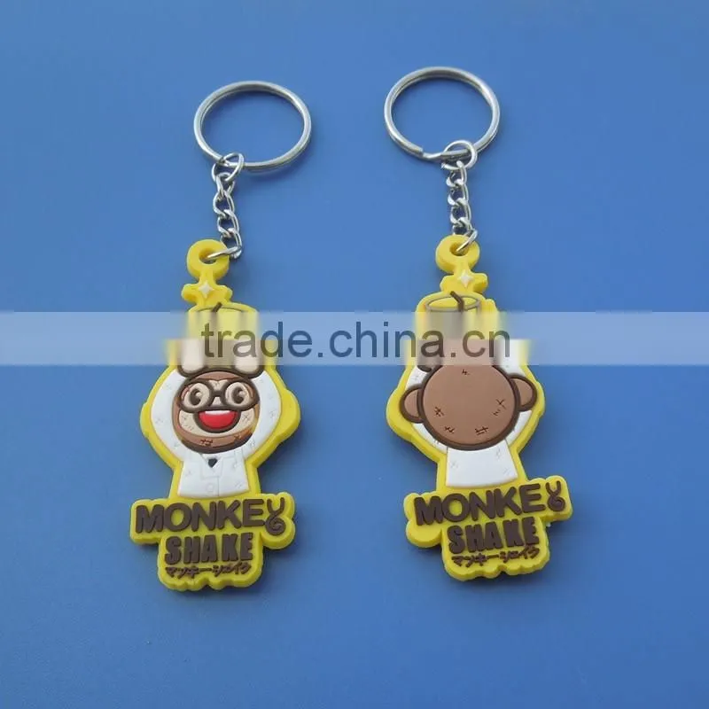 custom funny rubber keyring keychain gifts