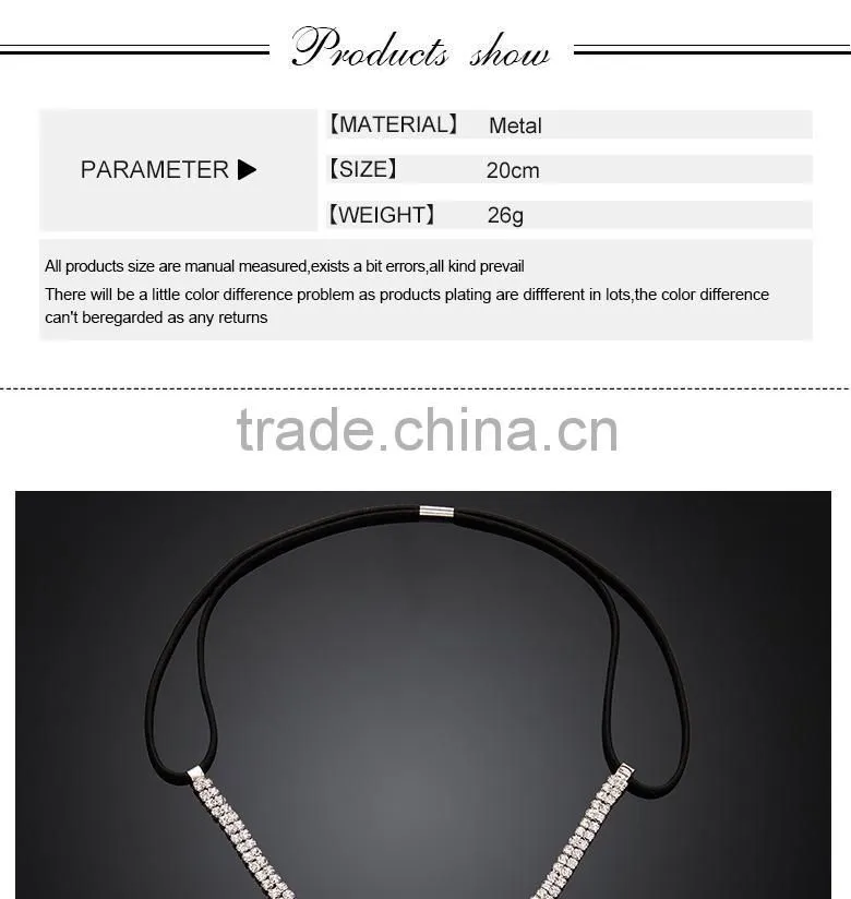 Attractive Sample Accepted Novel Crystal Bridal Head Chain