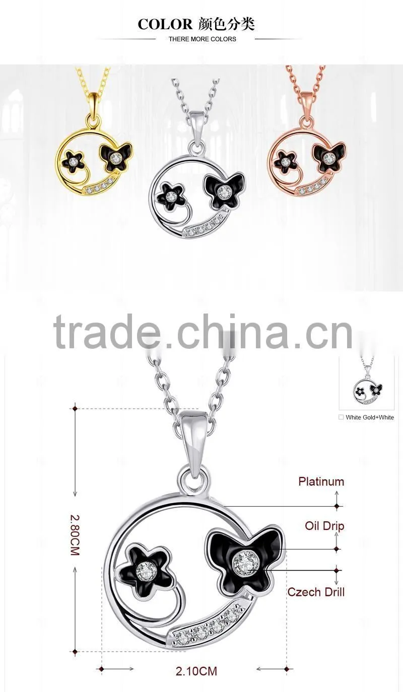factory outlet white gold plated necklaces / tin alloy 18k necklace chain