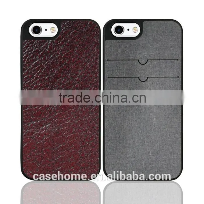 Hard PC Case PU Material Protective Back Cover for iphone SE