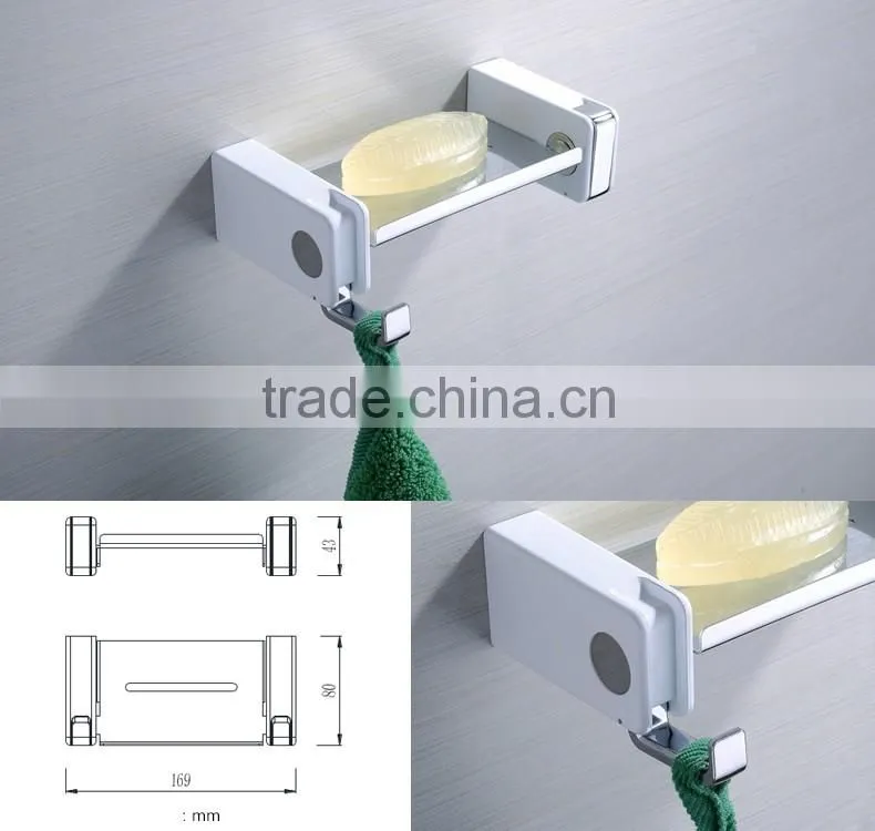 glass square soap dish bathroom accessory set
