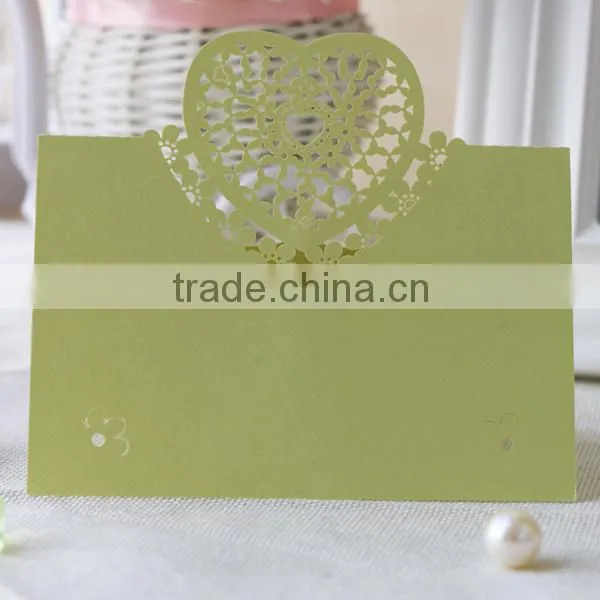 butterfly baby shower card heart place card ZK-5