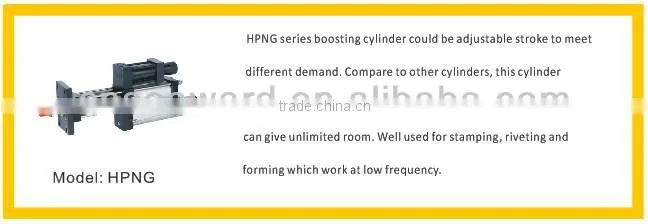 Hydro-pneumatic Booster System;Double action Hydro-Pneumatic Cylinder; boosting Cylinder HPNE Series Direct pressing design