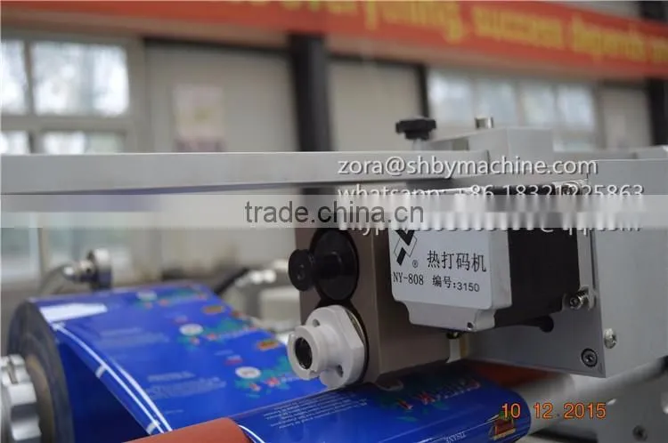 Automatic Soda Biscuit packing machine, Cracker sealing Machinery PLC control touch screen