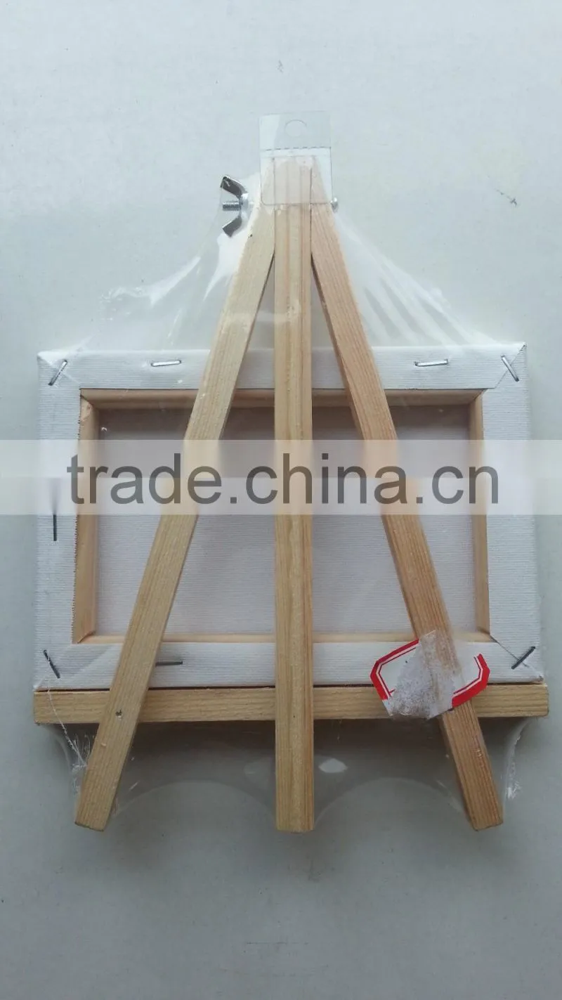 DIY canvas on wooden easel painting set