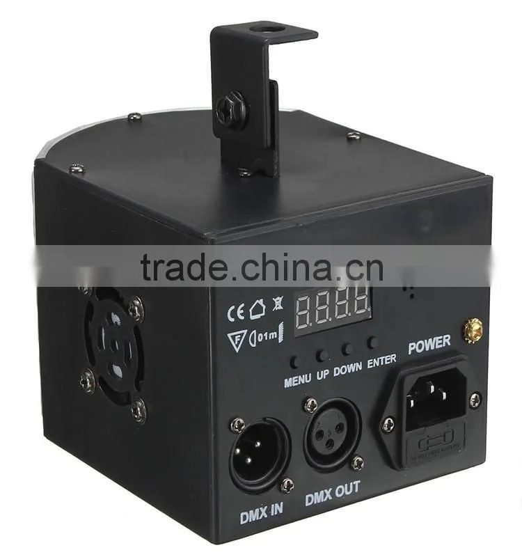 DJ Lights, DMX Sound Music control 18W RGB LED Strobe Effect Stage Lighting for Club Disco Party Show (Black)
