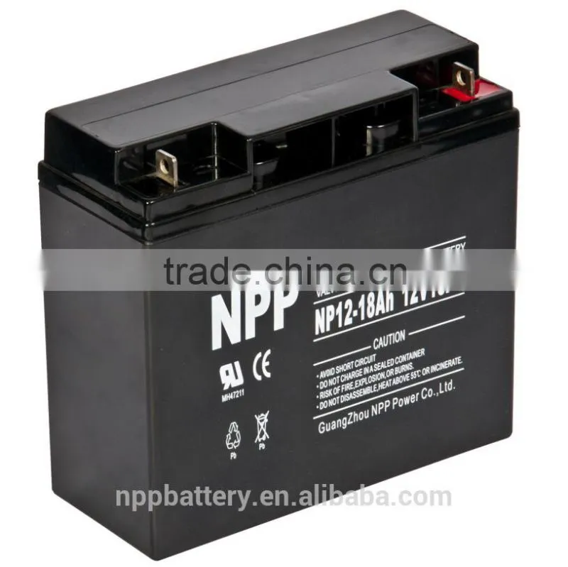 12v18ah longlife maintenance free lead acid battery