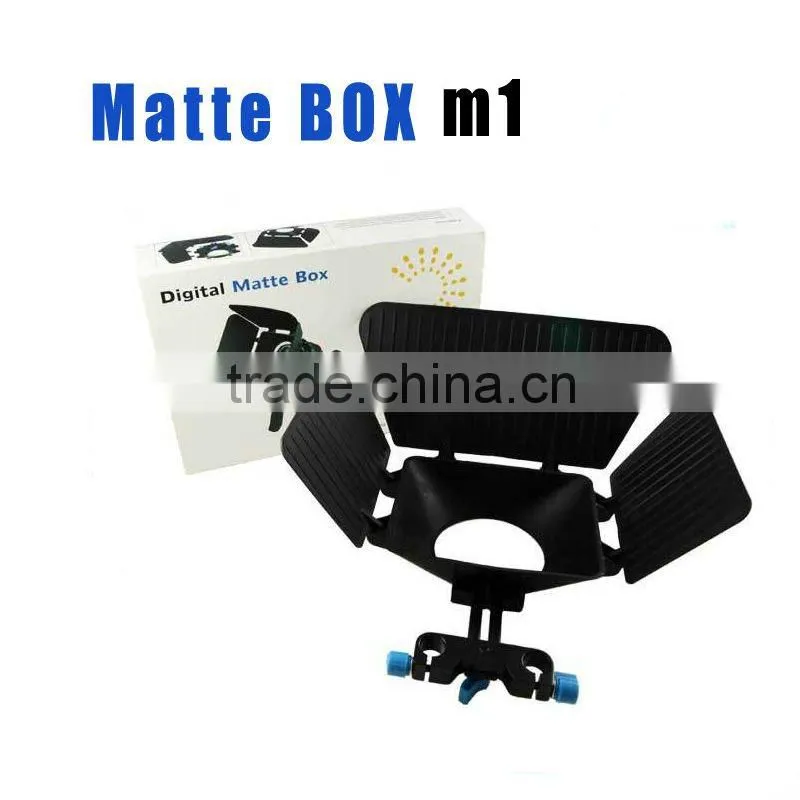 Matte box M1 for 15MM rail rod support follow focus 550D 60D 600D 5D2 dslr camera