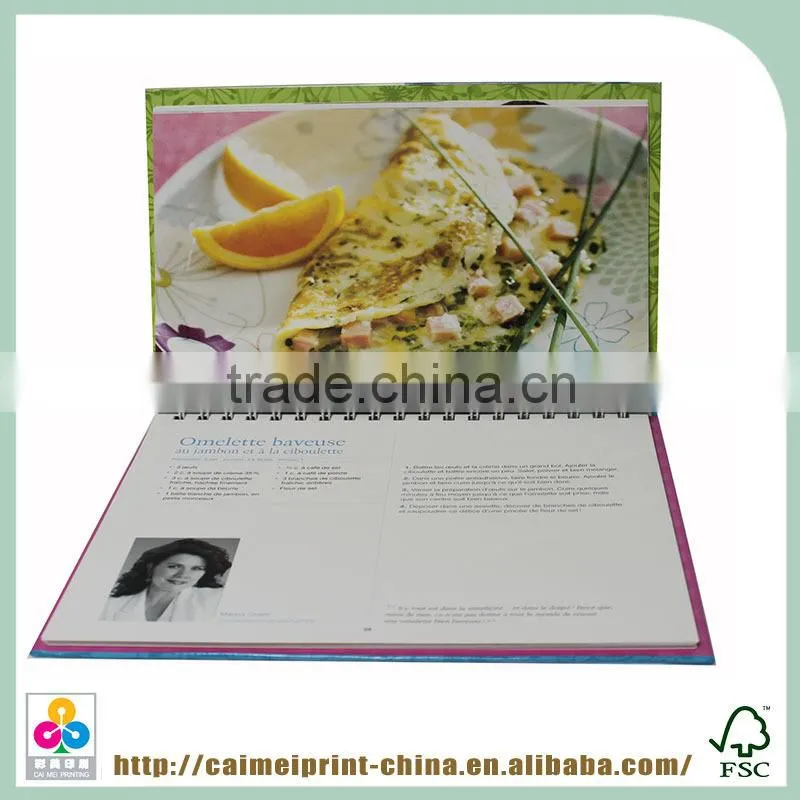 spiral binding hardcover cheap photo book bulk printing