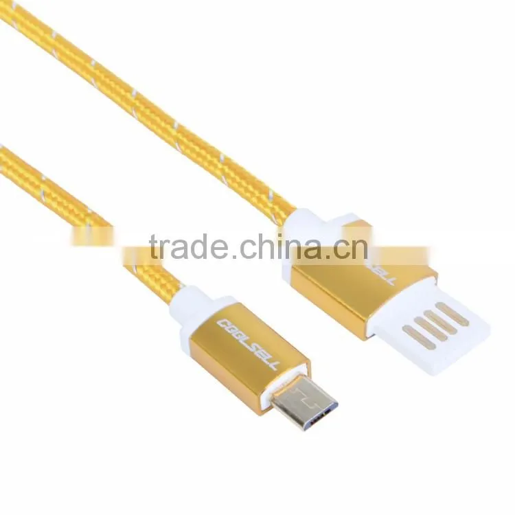 High quality super fast charging Noodle flat 1.5 M dual usb cable micro usb data cable for Samsung
