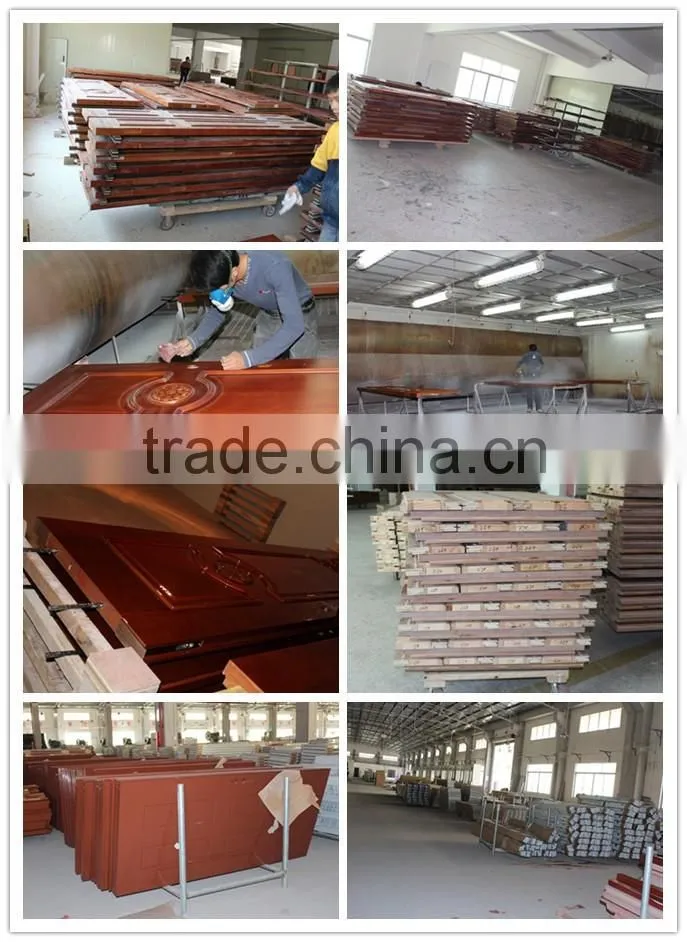 LOW PRICE project fire rated door composite wood veneer and ROCK WOOL filling 20mins-90mins fire proof