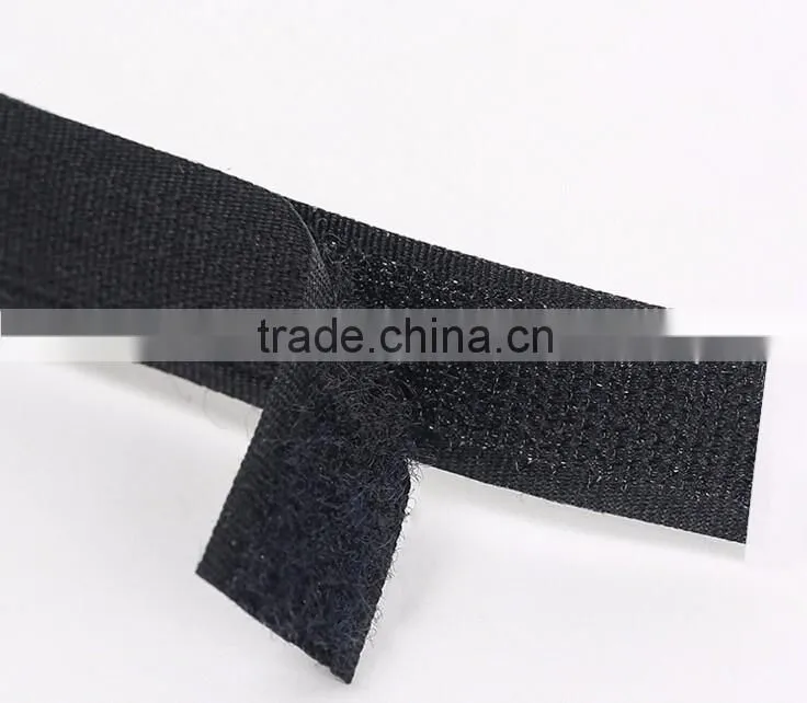 100% Nylon colorful reusable sew on hook and loop fastener straps