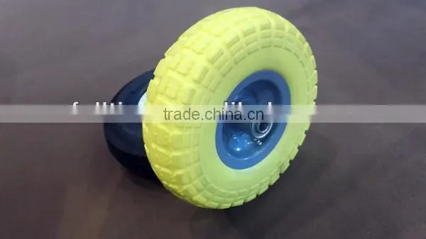 hot sale solid plastic wheels with bearings