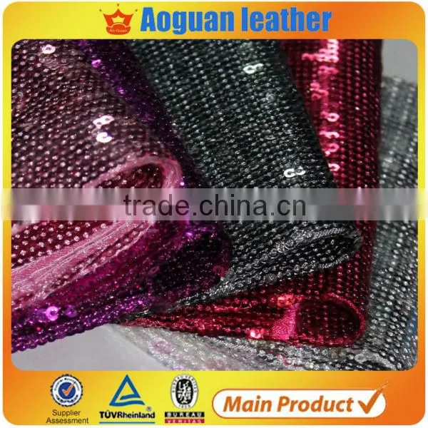 100% Polyester Material spangle fabric sequin fabric