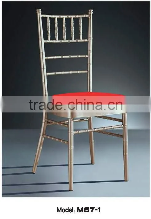 simple classical hotel dining chair metal base frame SH 17