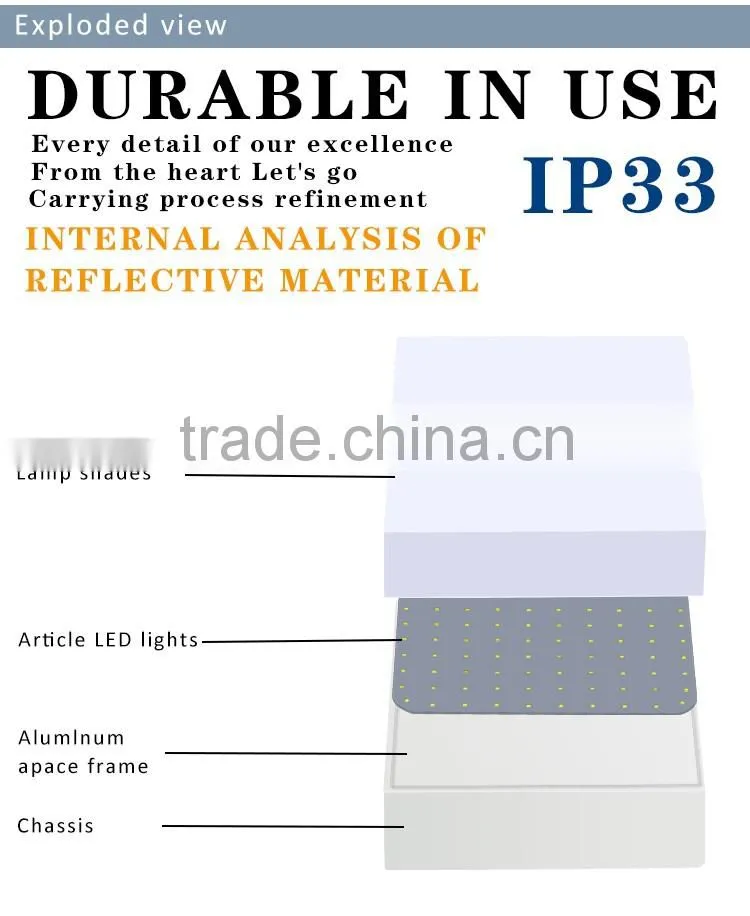 Round / Square 6W 12W 18W 24W led ceiling panel light surface mounted downlight