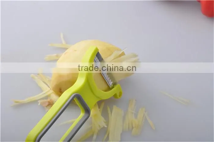 2015 Best Selling Supplier Julienne Peeler With Rubber Handle