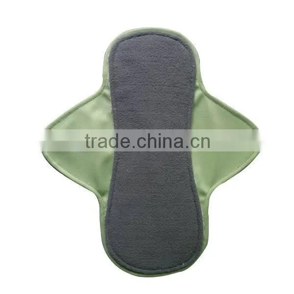 Washable Reusable Heathy Natural charcoal bamboo Women Using Sanitary pads