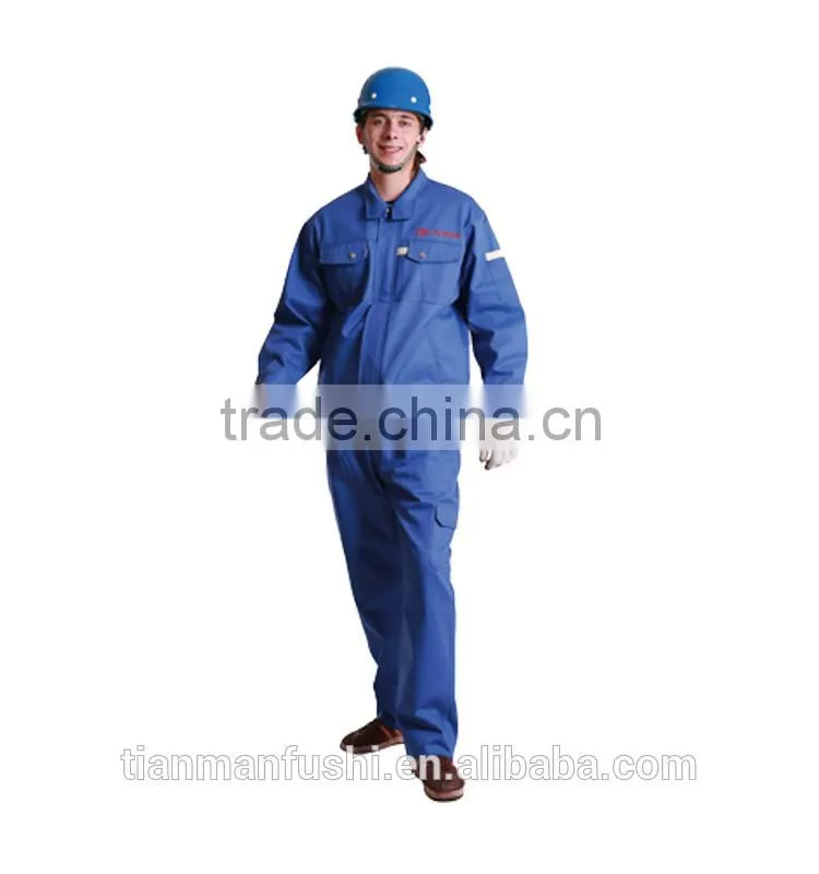 2015 Quality Rip-stop Hard Wearing Blue Workwear Suit Custom OEM ODM Split Working Clothes
