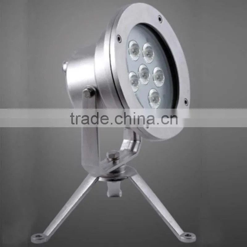 6W multi color IP68 stainless steel underwater LED lights