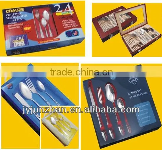 Cheap cutlery 24pcs made by Junzhan Factory and sell directly