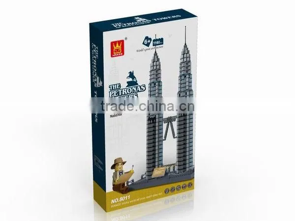 Model Famous Building Block interlocking building block