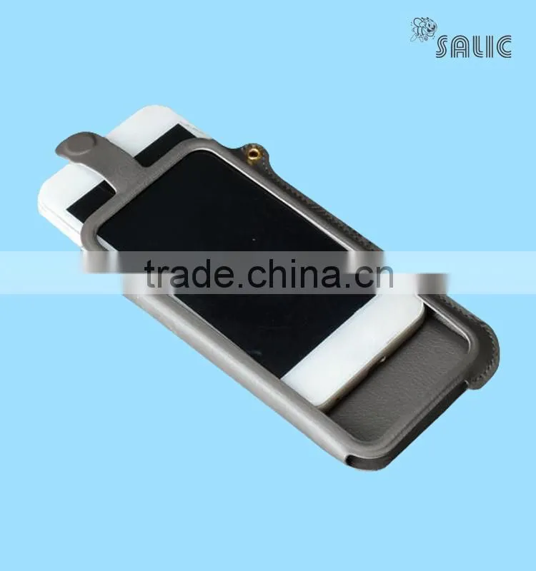 Stand holder pu leather cover for iPhone 6 mobile holder