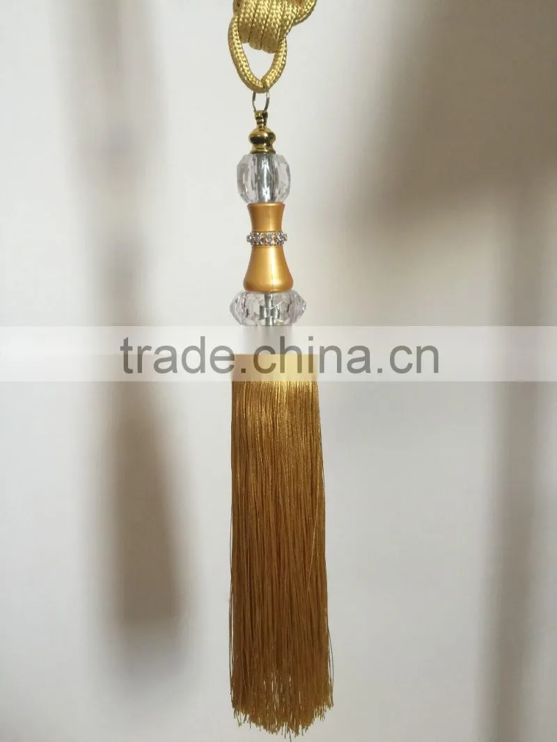 wholesaler china supplier curtain polyester tassel tiebacks