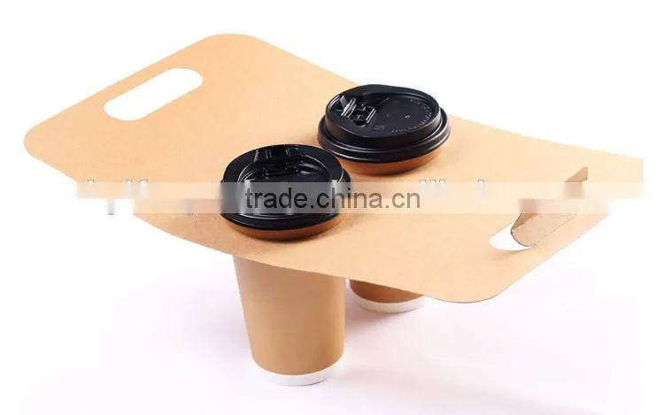 High quality low price eco-friendlly paper cup holder with handle