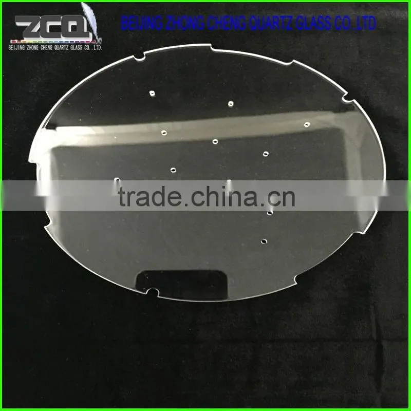 Quartz glass parts with holes