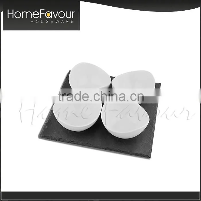 Advanced Production Line Supplier TUV Certified Acacia Wood Base 5pcs Tapas Set