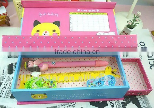 three separate pencil case/ funny pencil case /paper pencil case