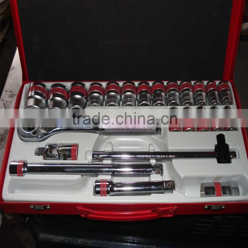 86pcs(1/4"&1/2") chrome vanadium socket wrench set hand tool set