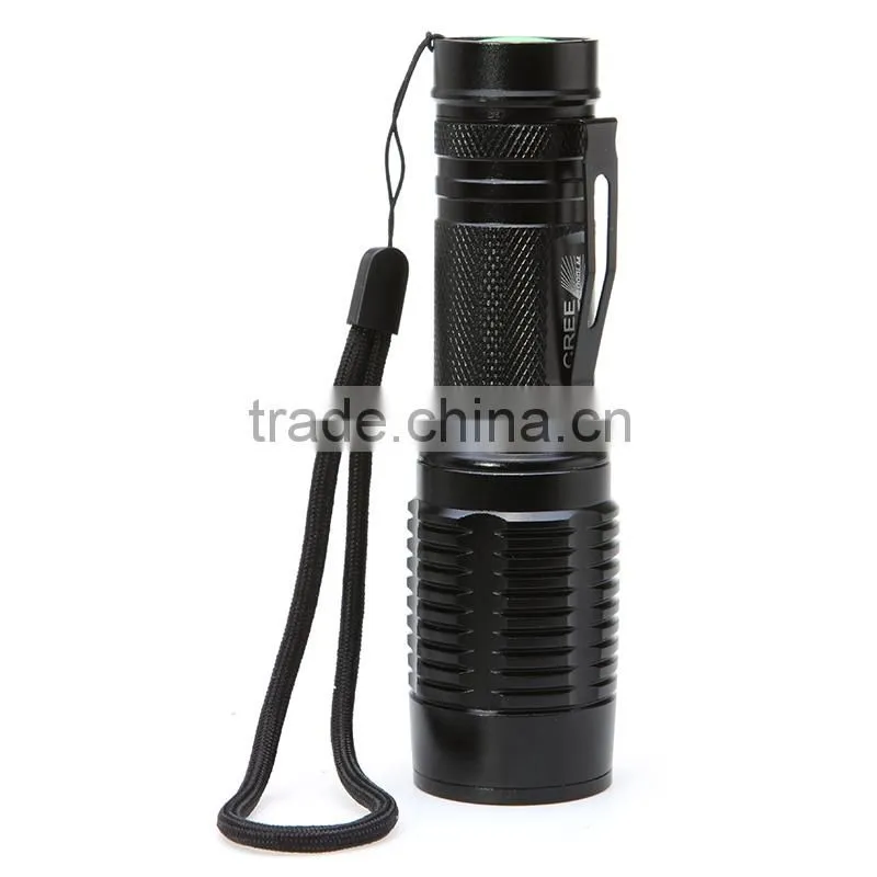2000Lm CRE E XM-L XML T6 Zoomable Adjustable 18650 LED led torch flashlight