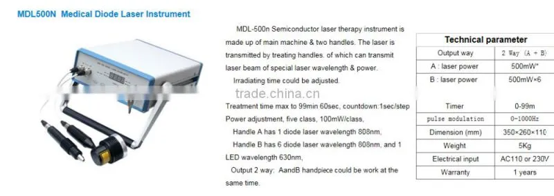808nm laser diode to remove pain
