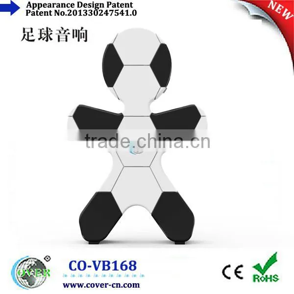 2014 the hot sale Mini Football-shaped Portable Speaker For World Cup design promotion gifts