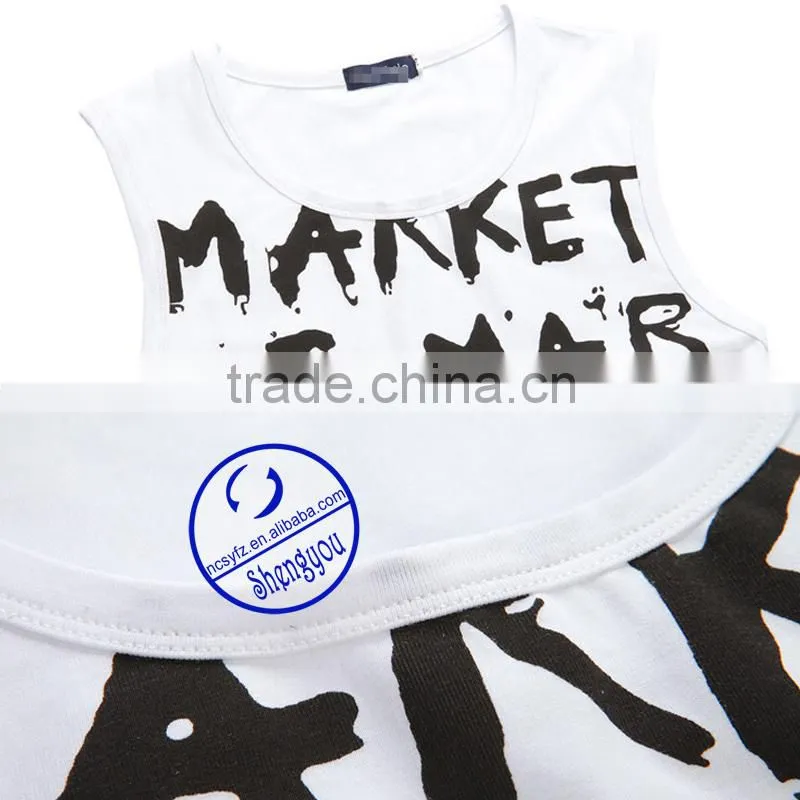China manufacturer quality custom printed hot sale mens tank top