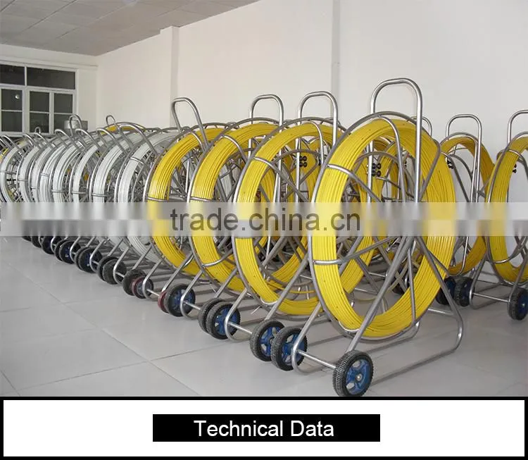 For conduct and clean of the underground cable installation Duct rodder