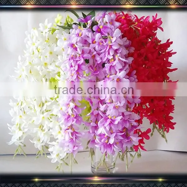 Artificial wisteria silk flower wall decoration